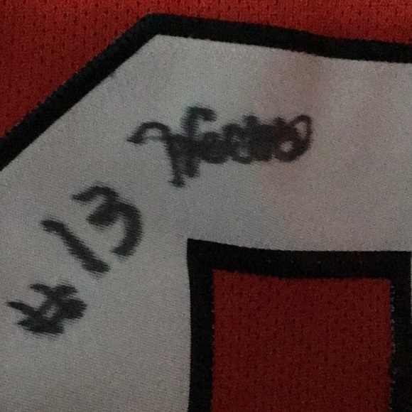 Youth Reebok Patrick Kane #88 NHL Chicago Blackhawks Red Size L/XL signed - Picture 4 of 4